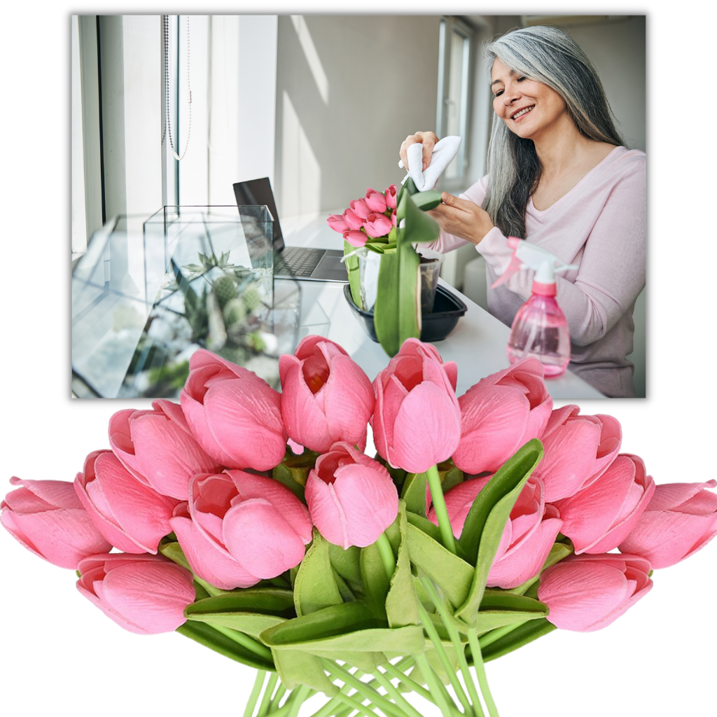 Fleur de tulipe artificielle (10 Pcs) - Ozerty