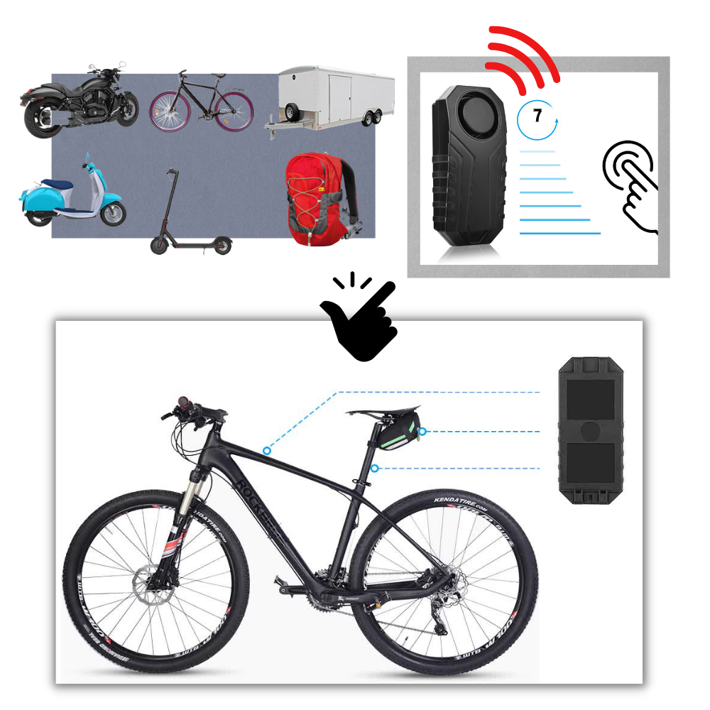Système d'alarme électrique pour vélo - Ozerty