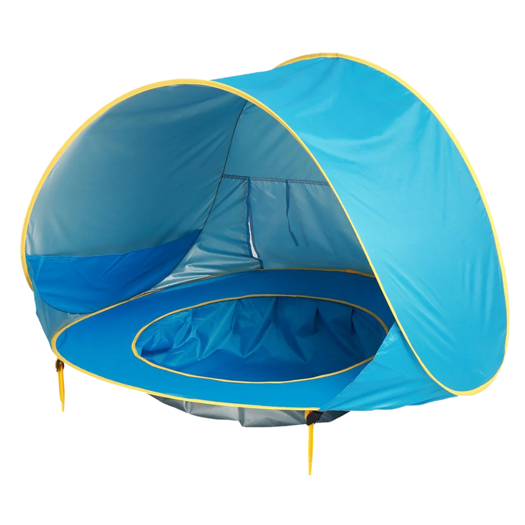 Tente de plage portative pour bébé avec mini-piscine