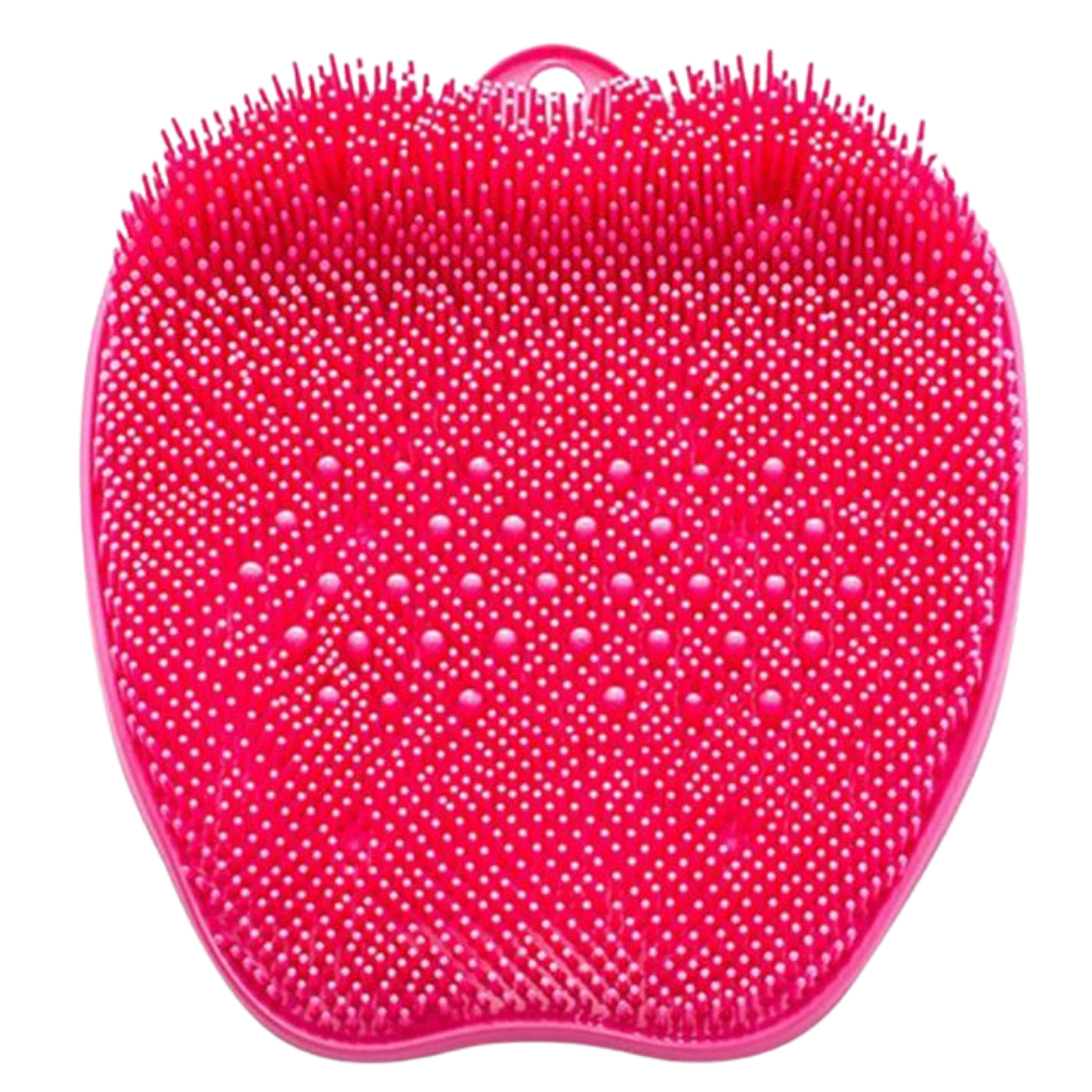 Cleansing and exfoliating shower mat for foot massage