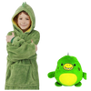Peluche à capuche pliable 2 en 1