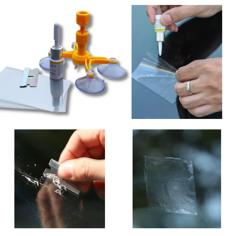 Kit de réparation du verre du pare-brise  - Ozerty