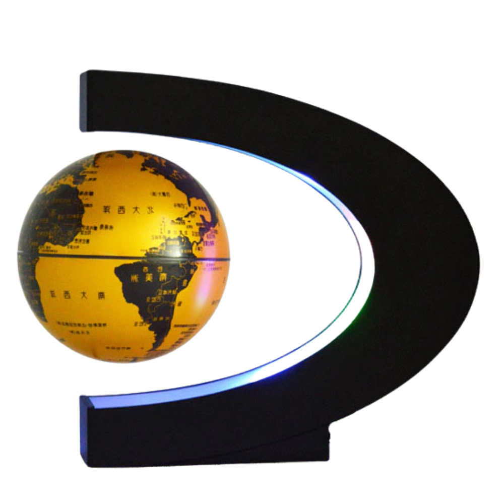 Globe magnétique à LED en lévitation