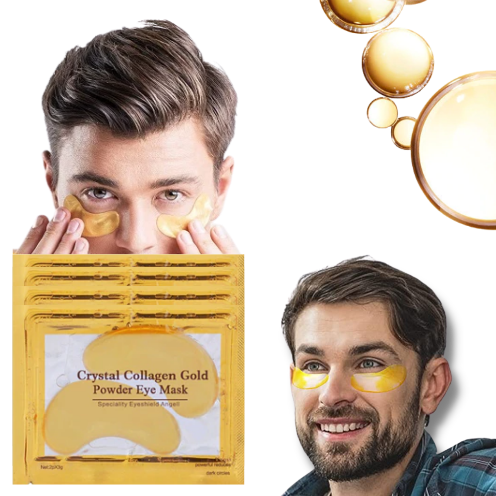 Masque de soin pour les yeux. Solution de collagène à base d'or 24 carats (20 paires de patchs) - Ozerty