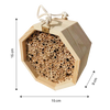 Maison d'abeilles hexagonale en bois  - Ozerty