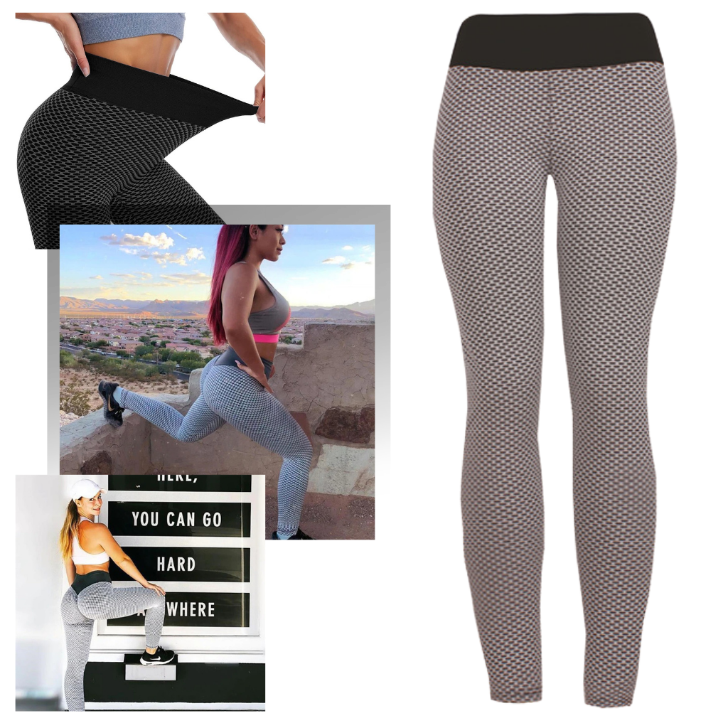 Leggings d'entraînement push-up anticellulite taille haute
