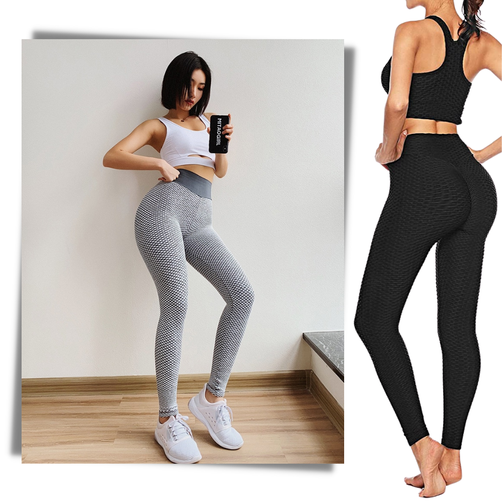 Leggings d'entraînement push-up anticellulite taille haute - Ozayti
