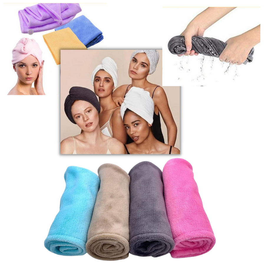 Serviette à cheveux à séchage instantané