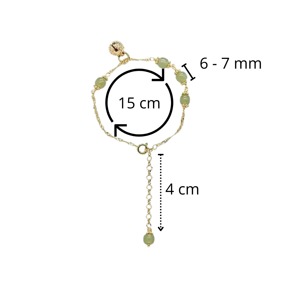 Bracelet à cloche en jade de Hetian - Ozerty