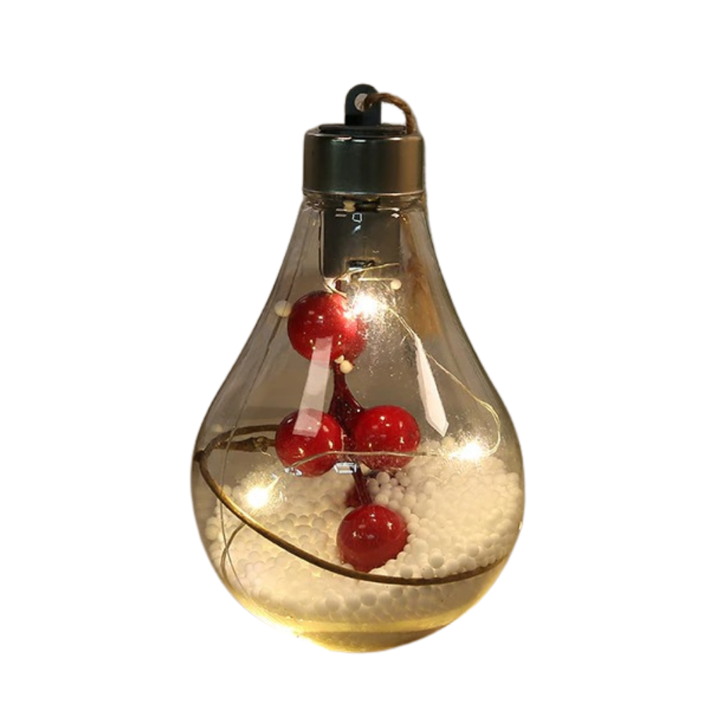 Ampoule Boule de Noël Transparente à LED - Ozerty