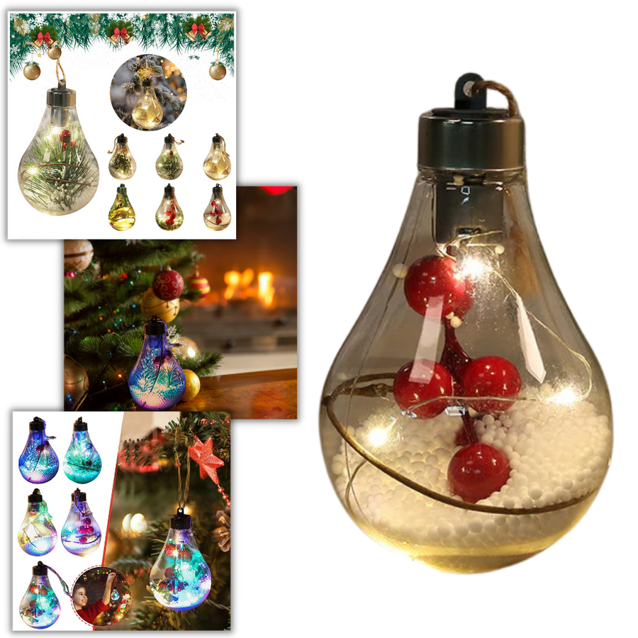 Ampoule Boule de Noël Transparente à LED