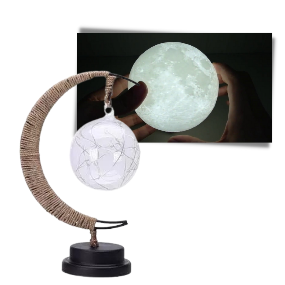 Lampe led "Lune" enchantée - Ozerty