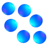 Lot de 6 balles de golf lumineuses à LED