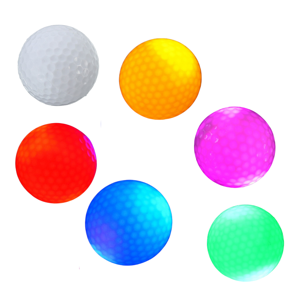 Lot de 6 balles de golf lumineuses à LED