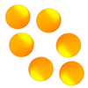 Lot de 6 balles de golf lumineuses à LED - Ozerty