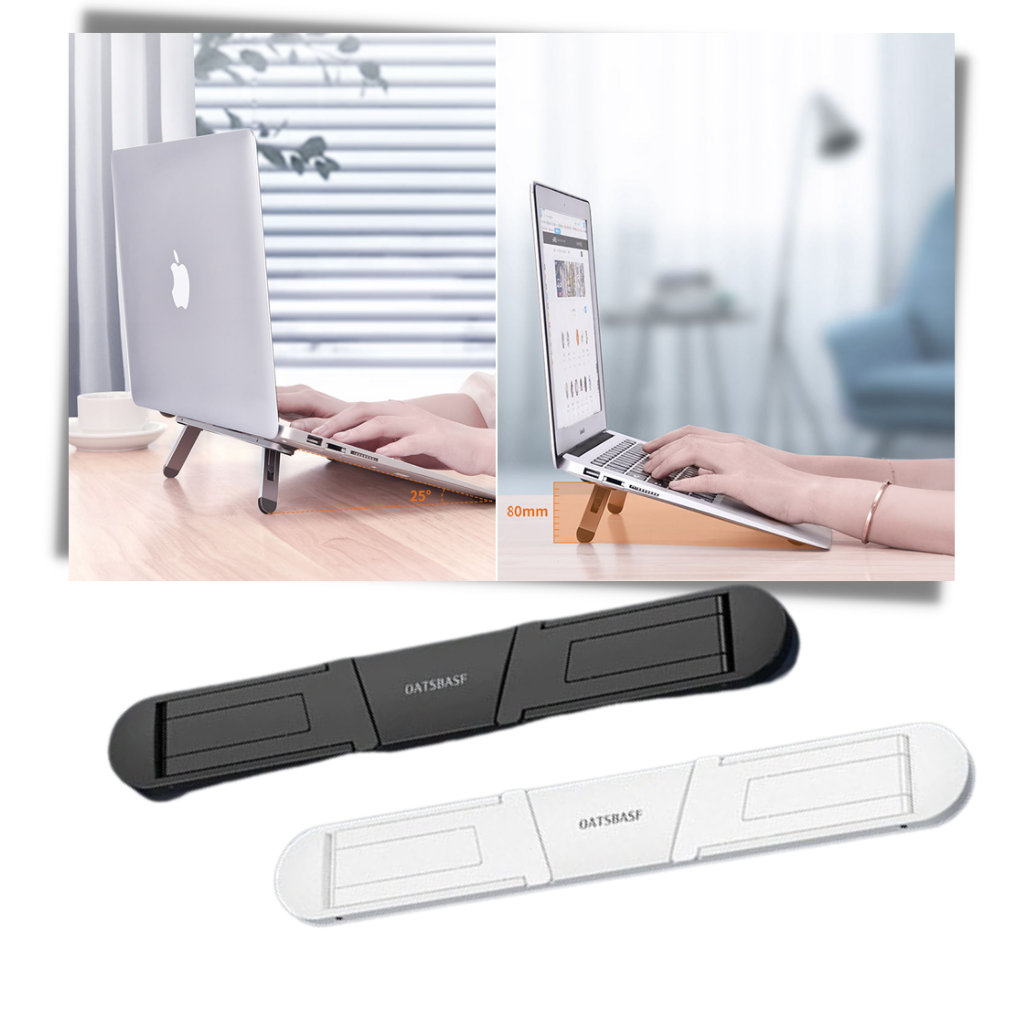 Support d'ordinateur portable léger et invisible en aluminium - Ozerty
