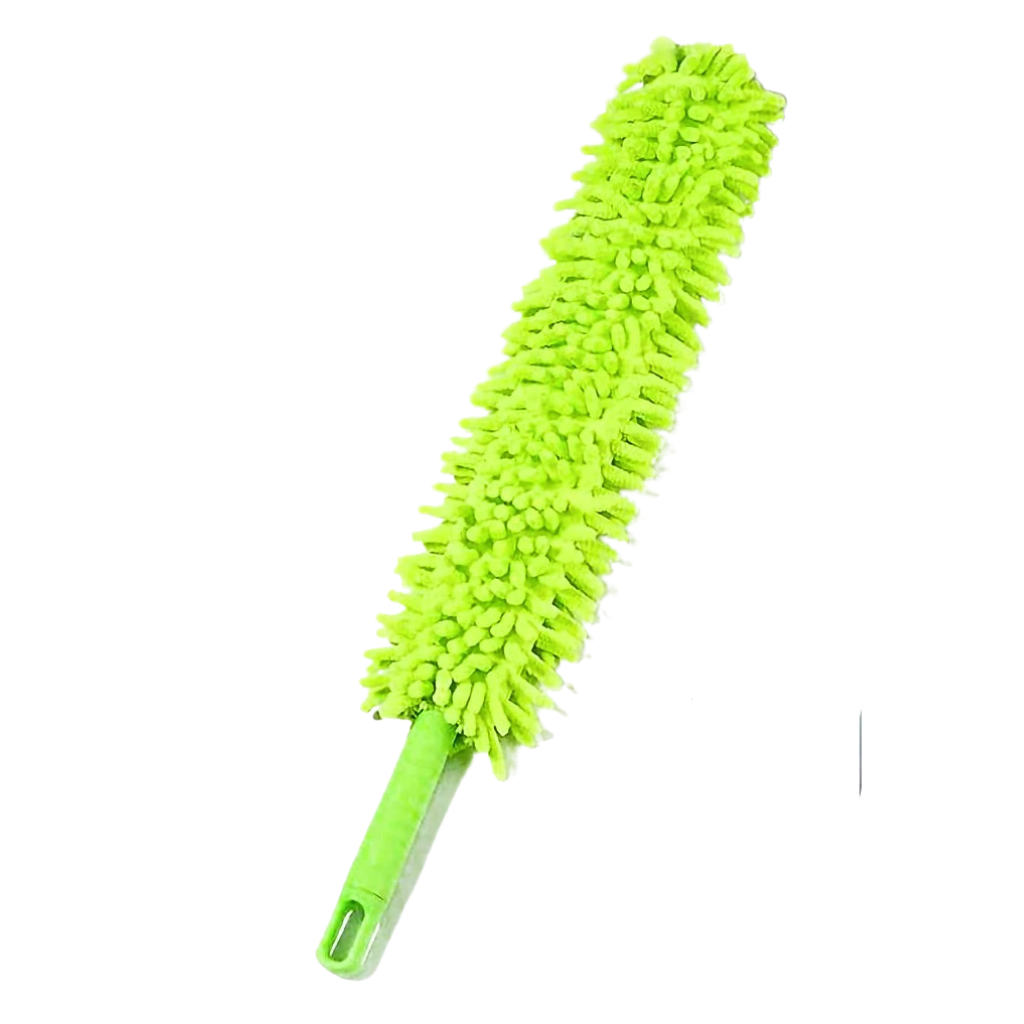 Flexible microfiber cleaning duster