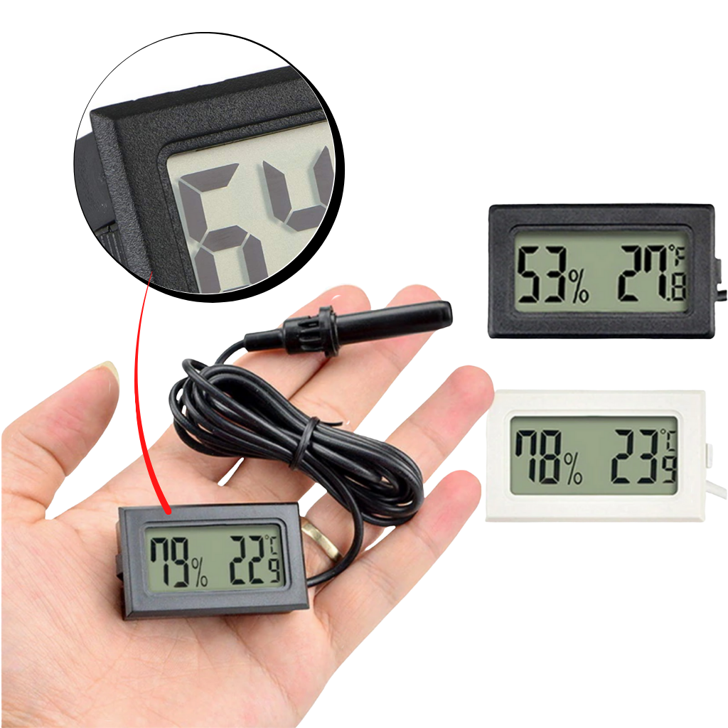Mini thermomètre hygromètre digital LCD