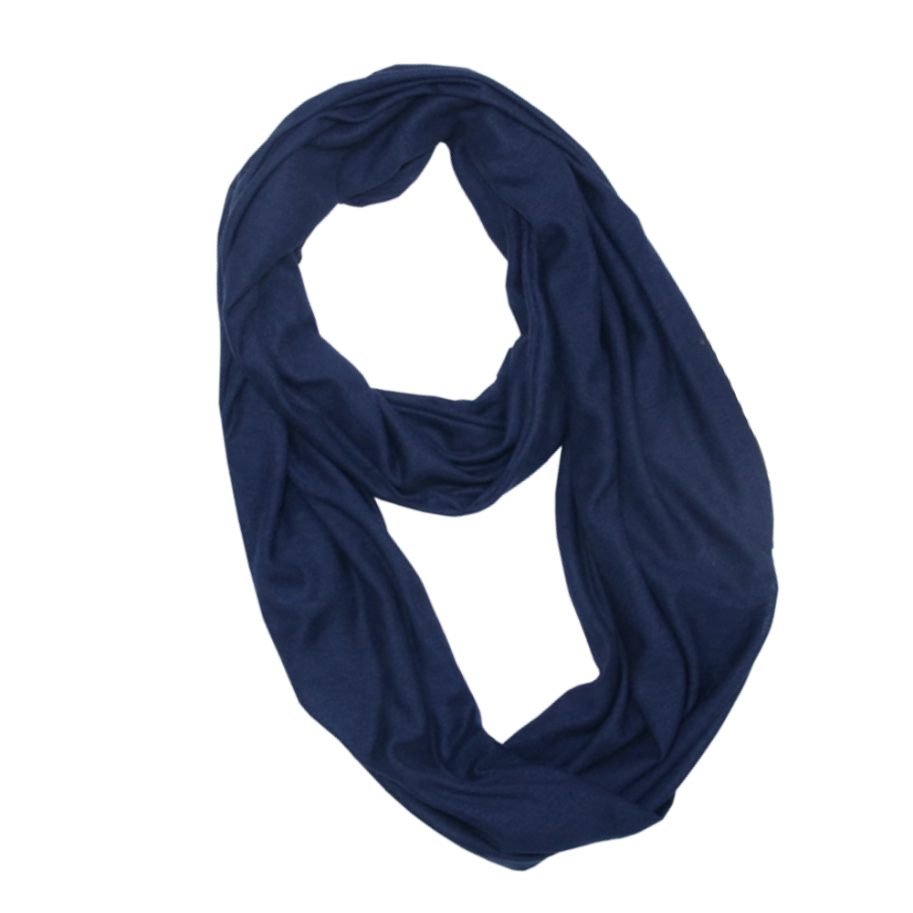 Warm scarf with a hidden pocket