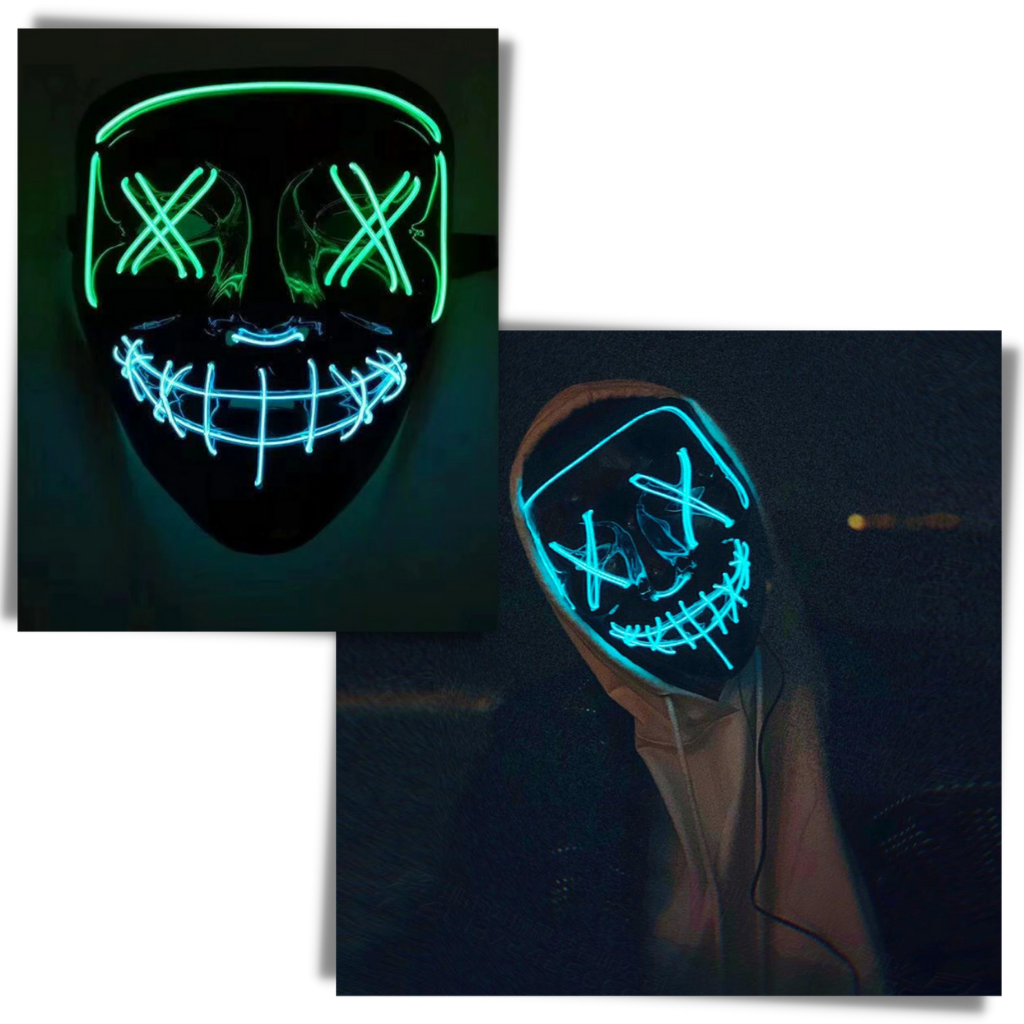 Masque à néon LED - Ozerty