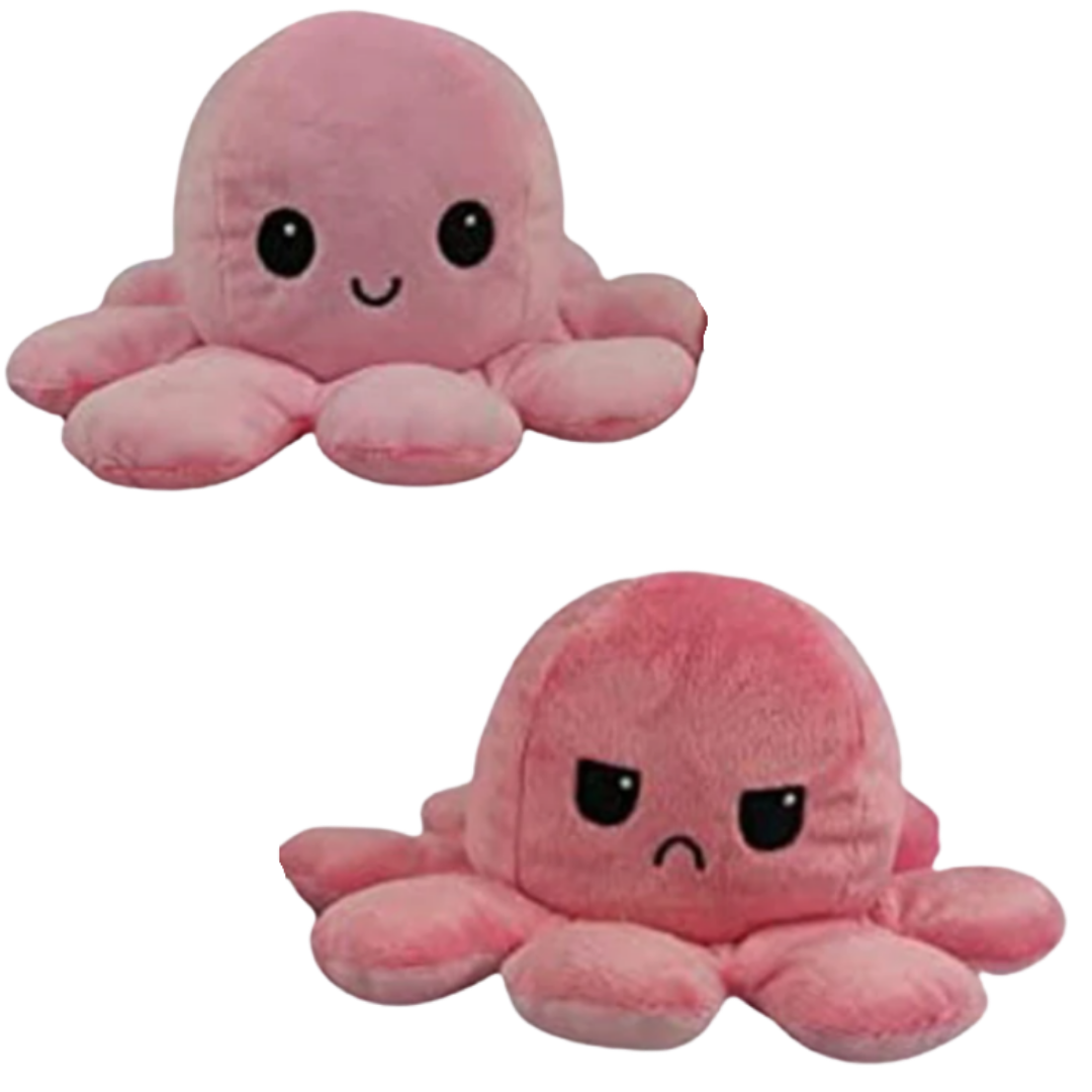 Minipus reversible octopus soft toy