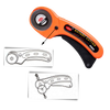 Coupeur rotatif pour tissus avec cinq lames de 45 mm - Ozerty