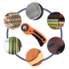 Coupeur rotatif pour tissus avec cinq lames de 45 mm - Ozerty