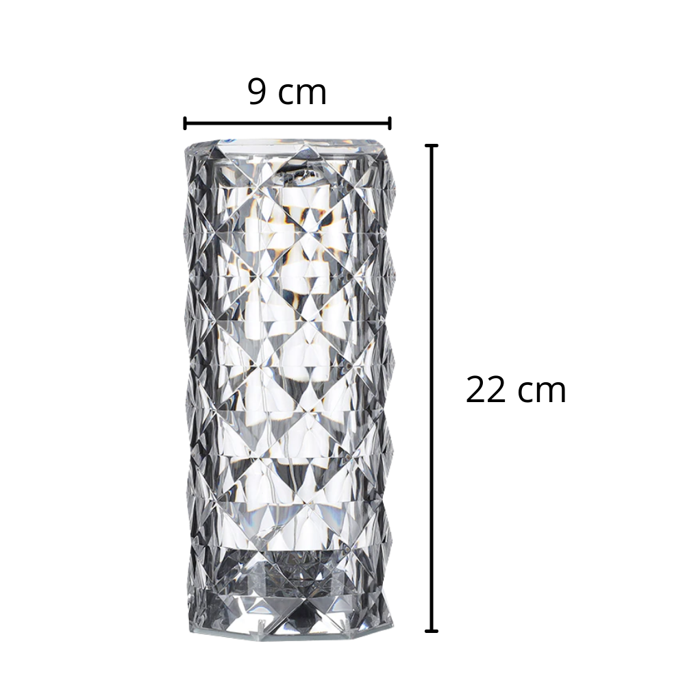 Lampe de luxe en cristal pour table - Ozerty