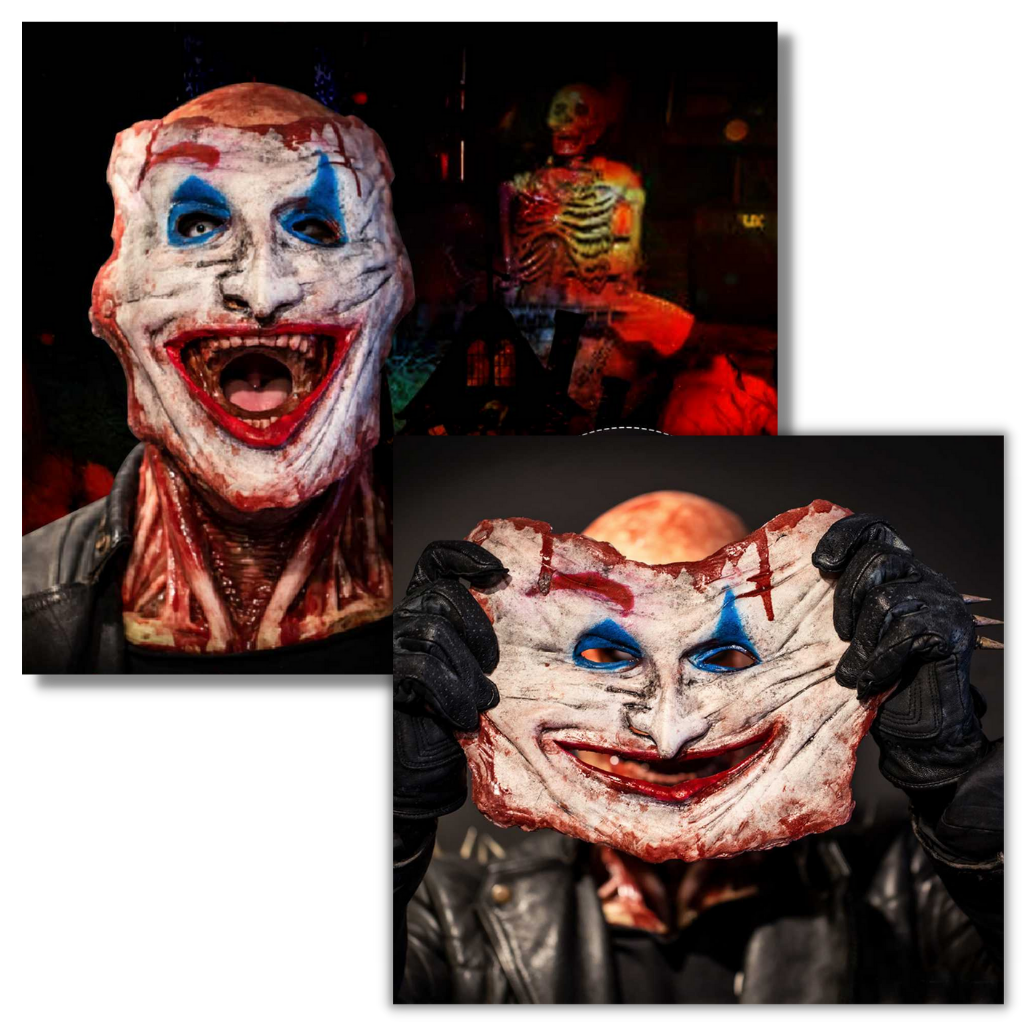 Double masque d'horreur réaliste d'Halloween  - Ozerty