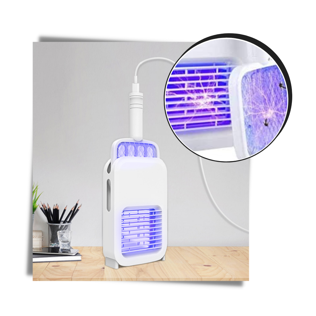 Lampe raquette électrique anti moustique rechargeable