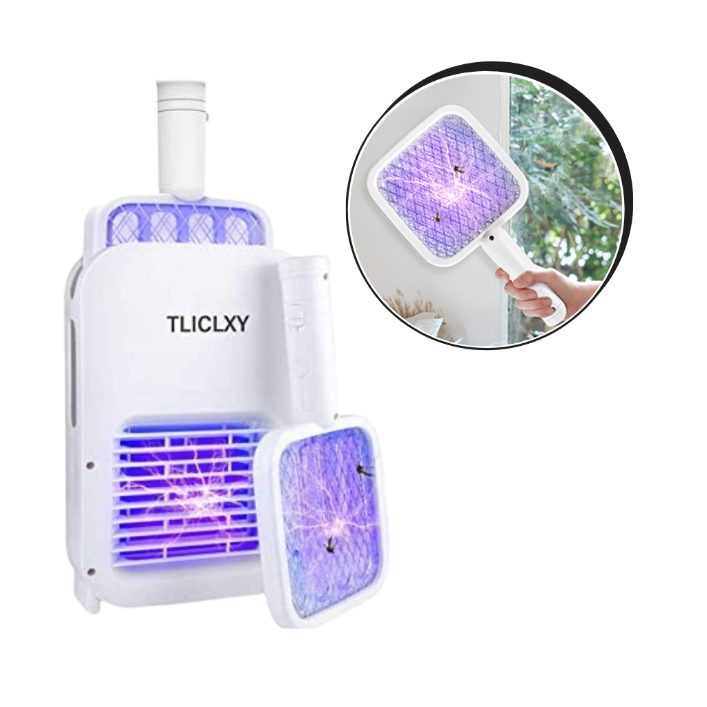 Rechargeable LED mosquito repellent lamp racket 