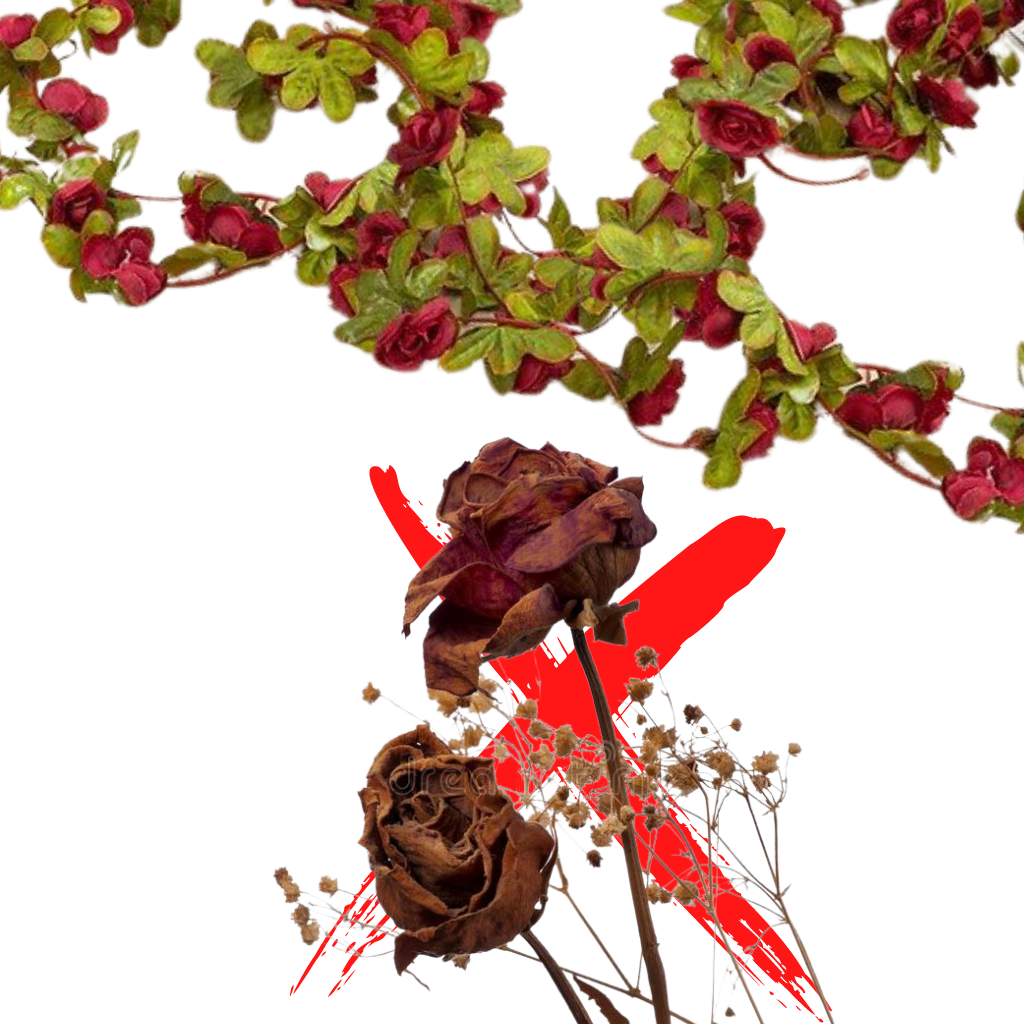 Guirlande de roses artificielles  - Ozerty