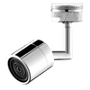 Buse de robinet rotative anti-éclaboussures orientable à 360°.