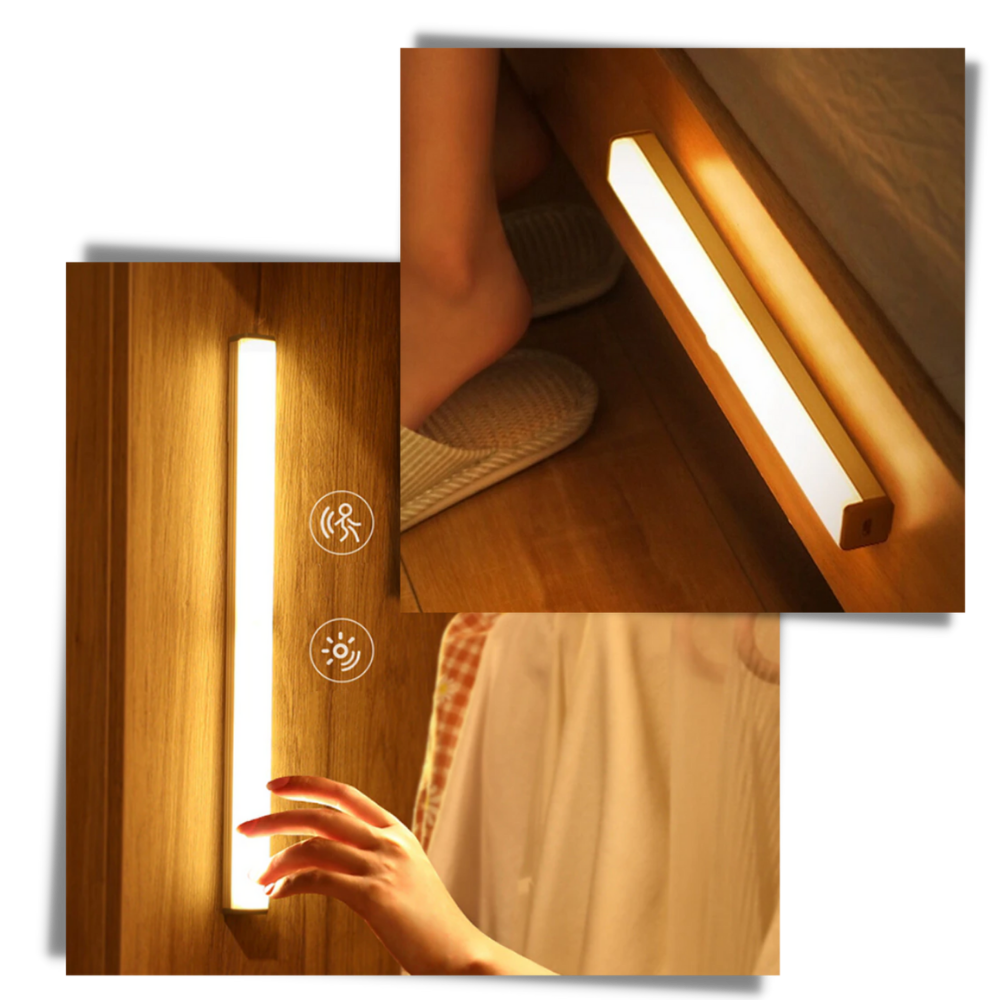 Lampe LED à détecteur de mouvement magnétique - Ozerty