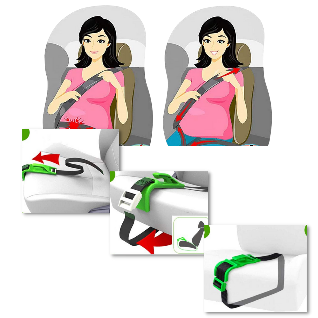 Ajusteur de ceinture de sécurité pour la protection des femmes enceintes - Ozerty