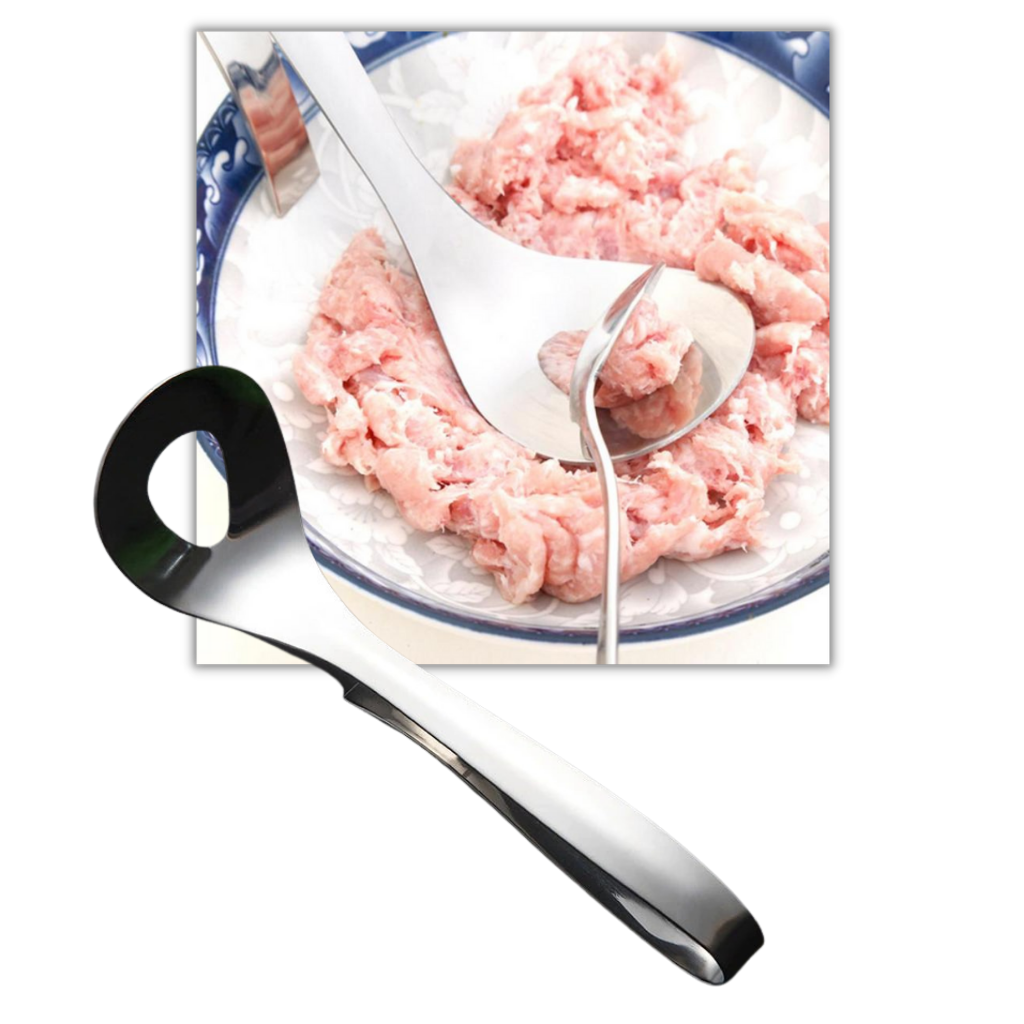 Cuillère à boulettes de viande en acier inoxydable - Ozerty