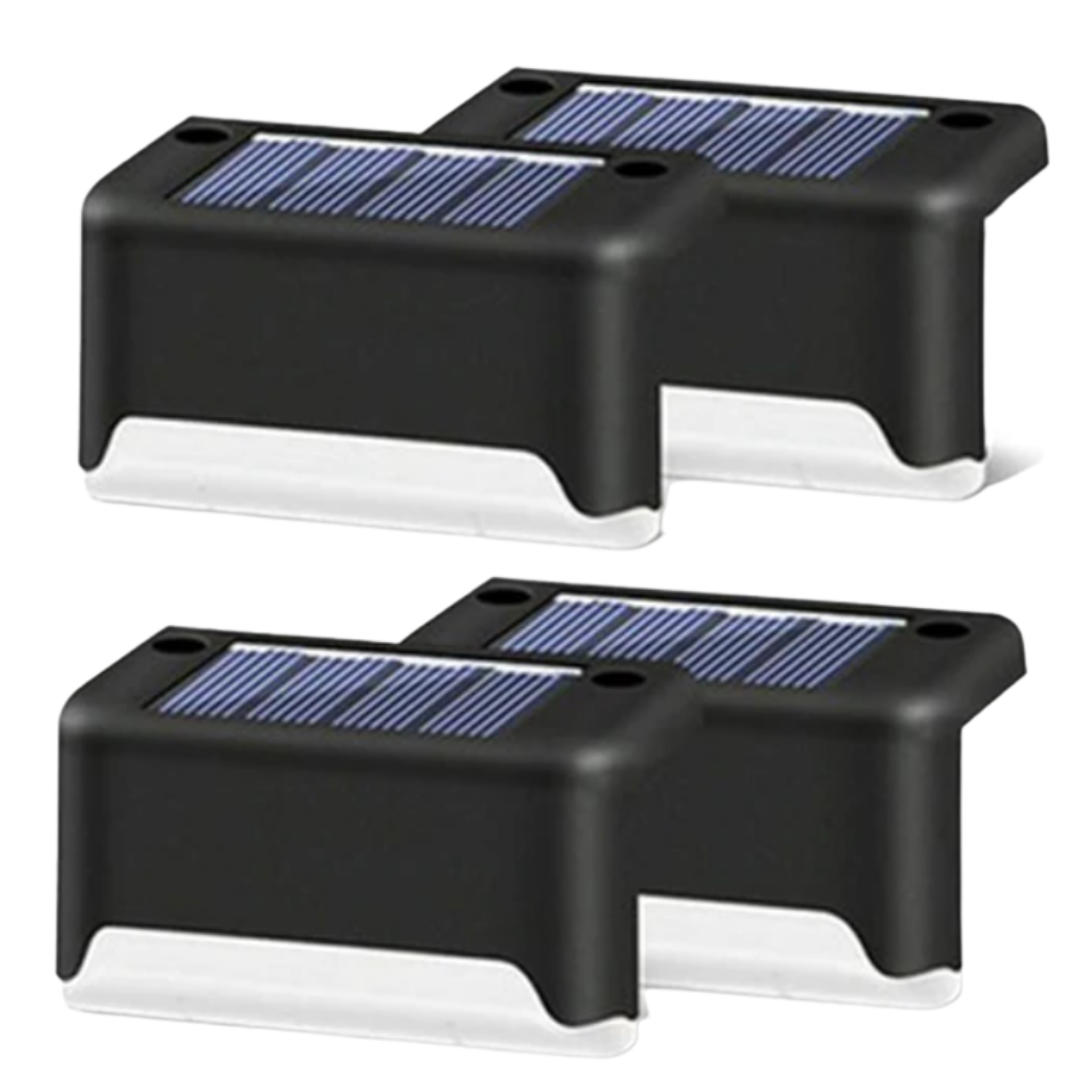 LED solar stair lights (4 units)