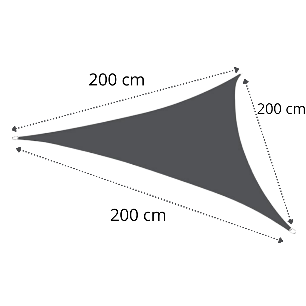 Voile d'ombrage triangulaire résistante à l'eau  - Ozerty