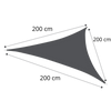 Voile d'ombrage triangulaire résistante à l'eau  - Ouistiprix
