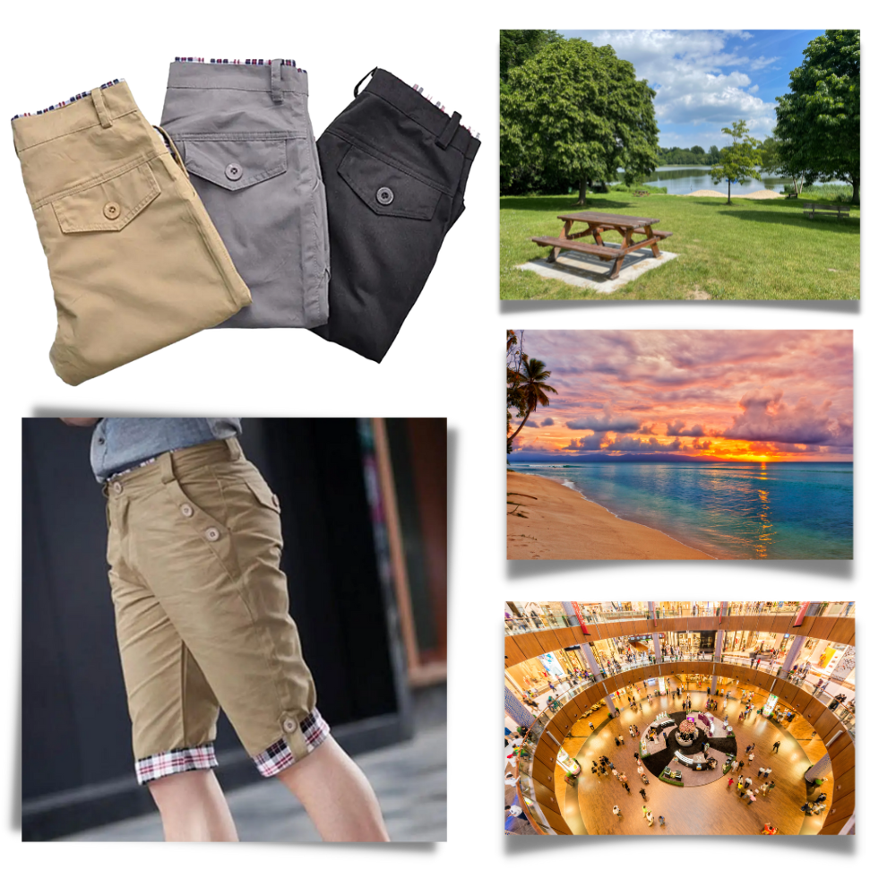 Short Cargo élégant pour hommes - Ozerty